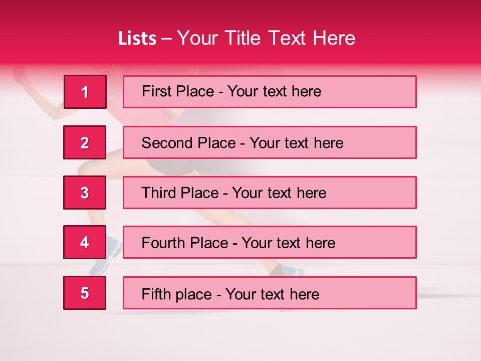 Runner Ambition Start PowerPoint Template