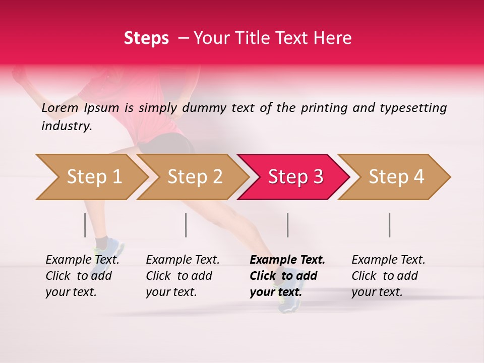 Runner Ambition Start PowerPoint Template
