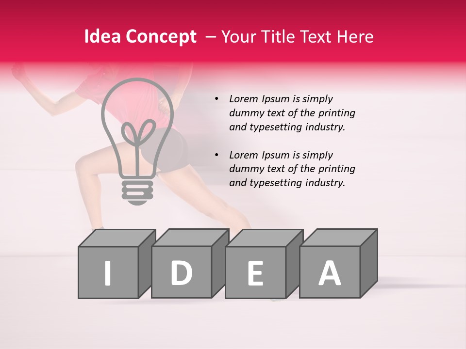 Runner Ambition Start PowerPoint Template