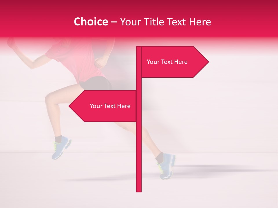 Runner Ambition Start PowerPoint Template