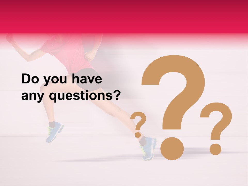 Runner Ambition Start PowerPoint Template