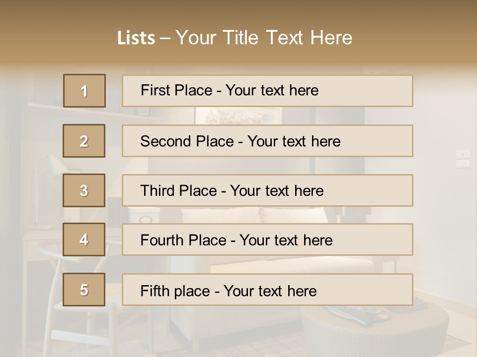 Property Modern Accessories PowerPoint Template