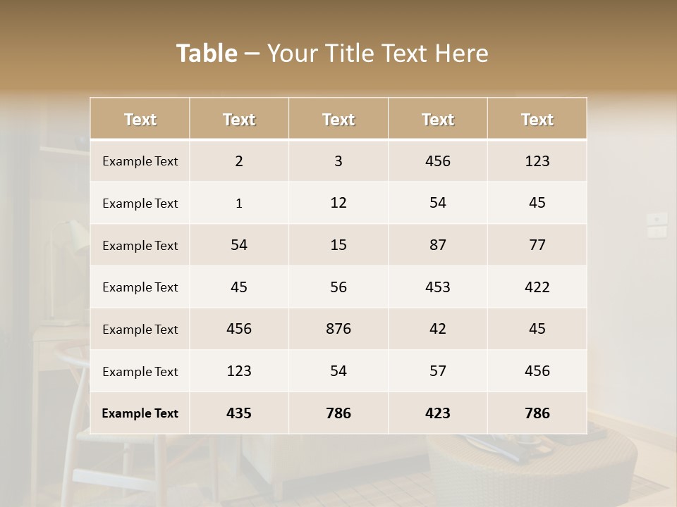 Property Modern Accessories PowerPoint Template