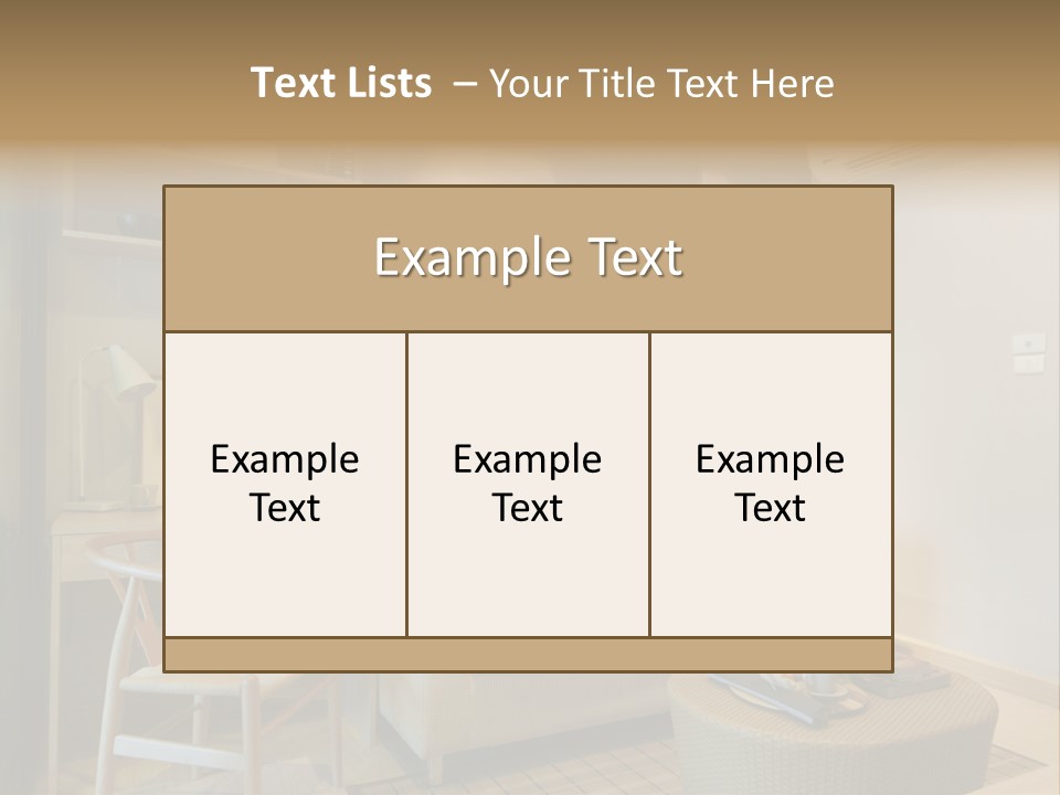Property Modern Accessories PowerPoint Template