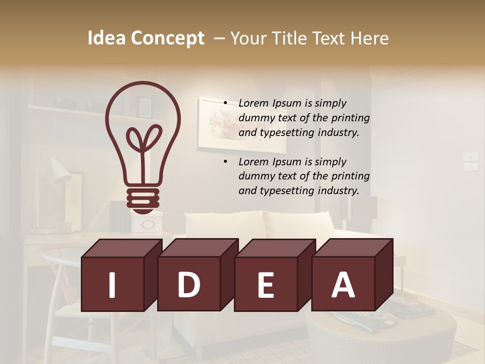 Property Modern Accessories PowerPoint Template