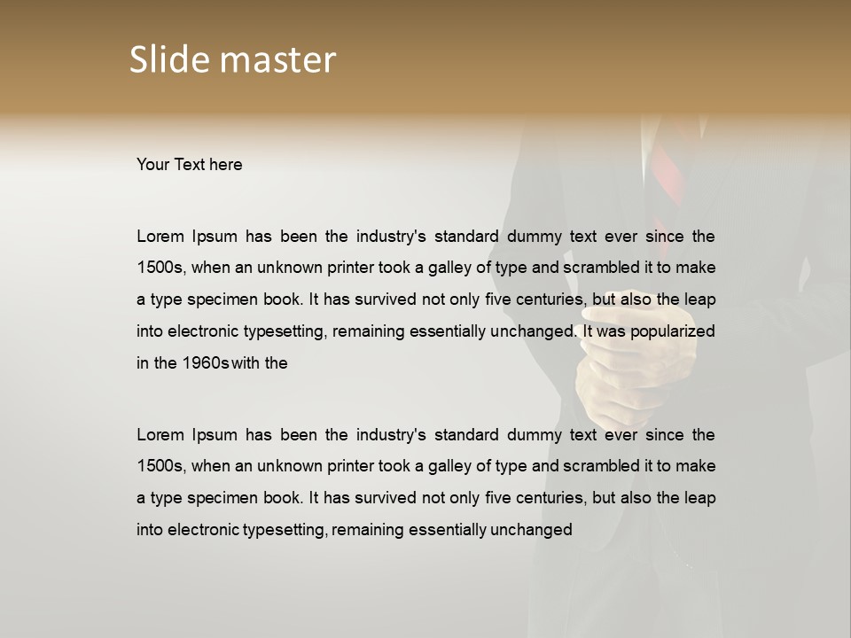 Shirt Tie Person PowerPoint Template