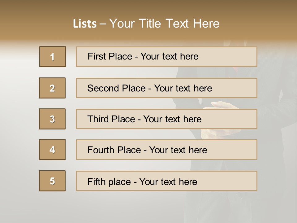 Shirt Tie Person PowerPoint Template