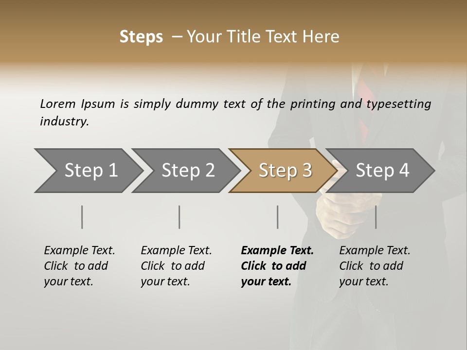 Shirt Tie Person PowerPoint Template