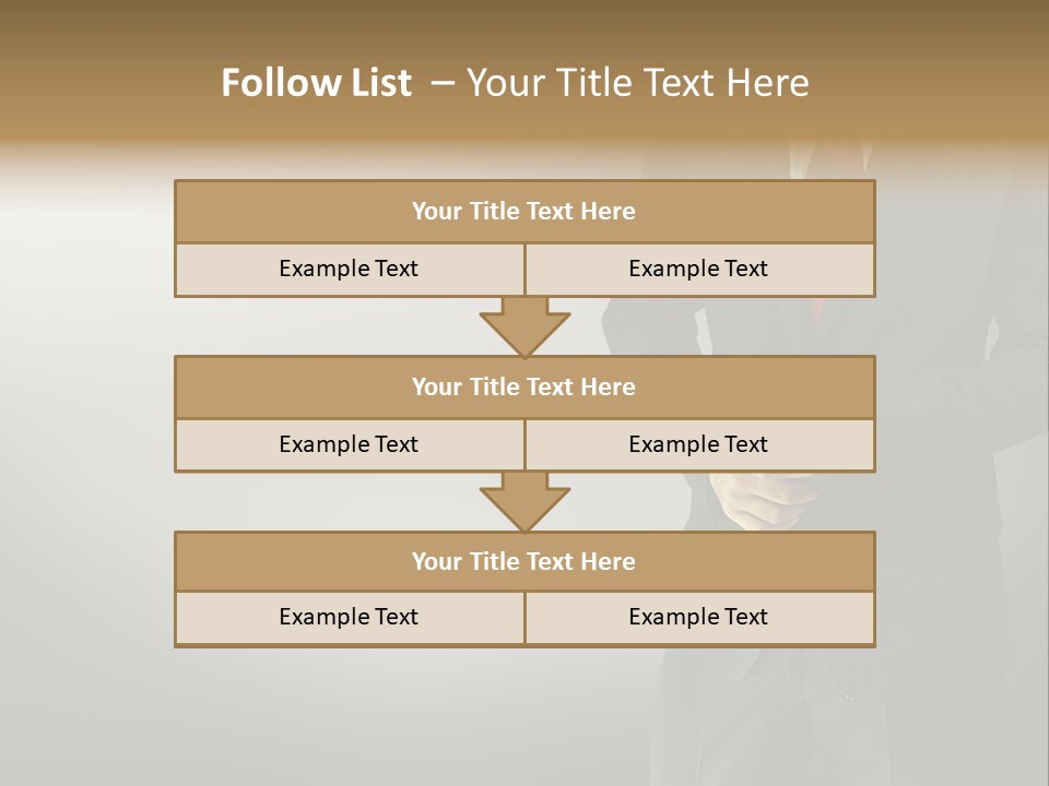 Shirt Tie Person PowerPoint Template