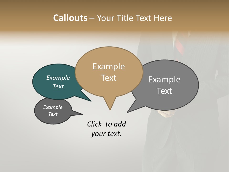 Shirt Tie Person PowerPoint Template