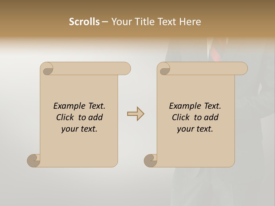 Shirt Tie Person PowerPoint Template