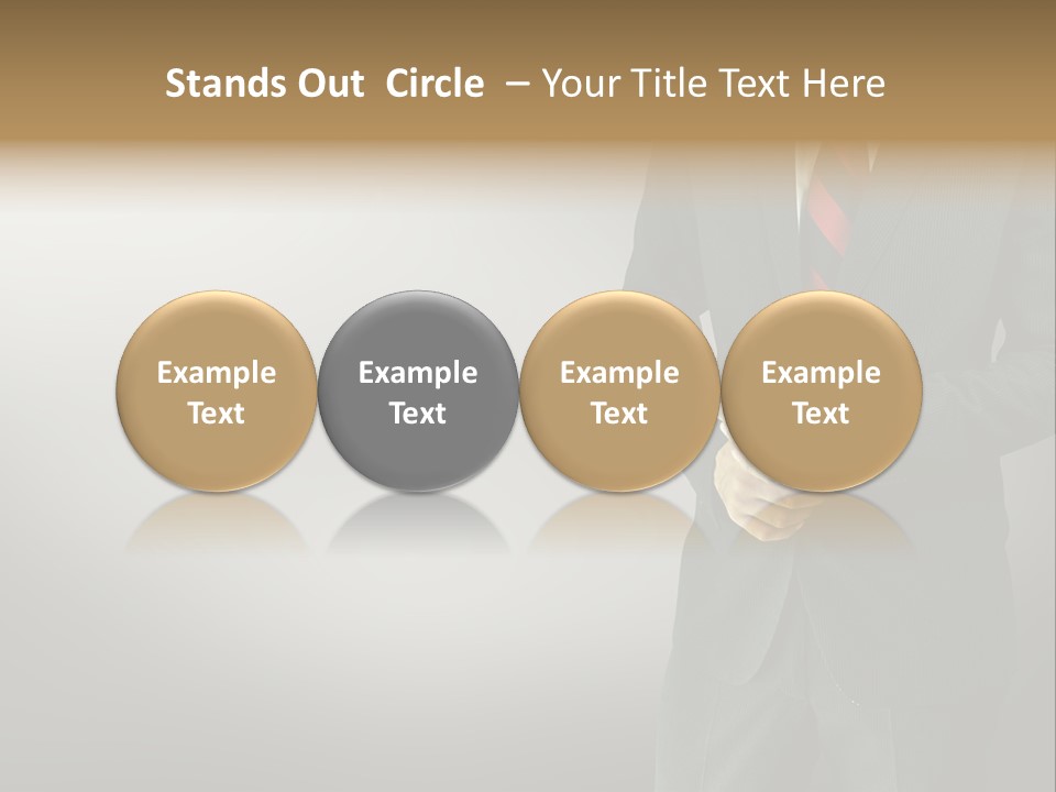 Shirt Tie Person PowerPoint Template