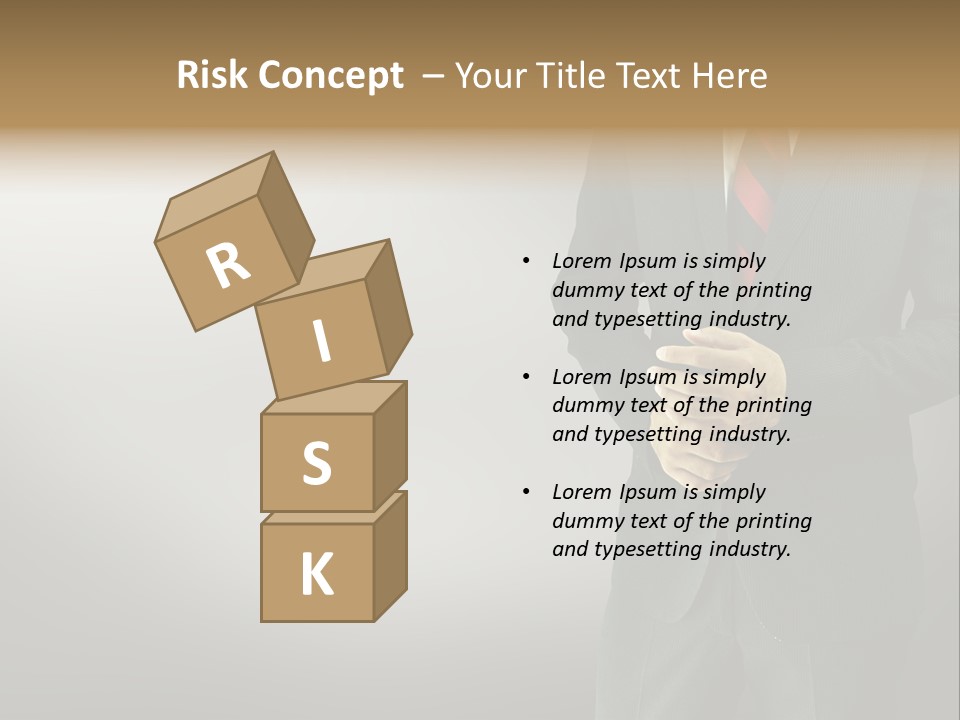 Shirt Tie Person PowerPoint Template