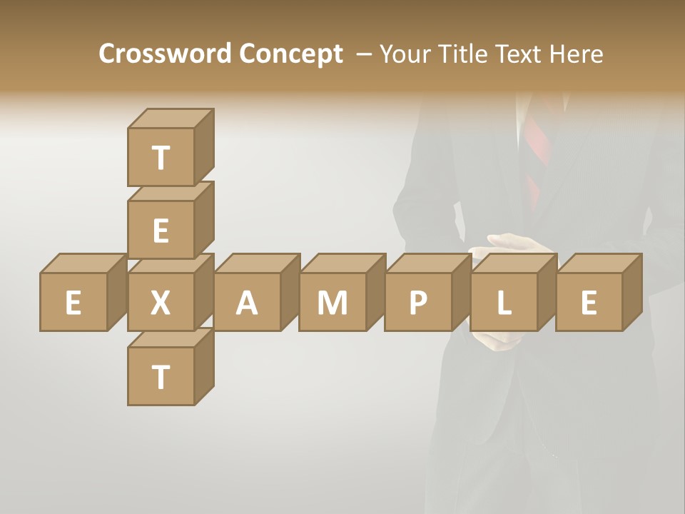 Shirt Tie Person PowerPoint Template