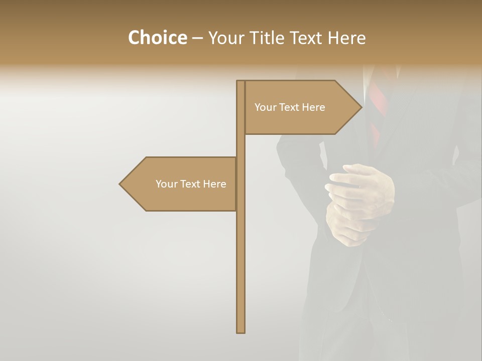 Shirt Tie Person PowerPoint Template