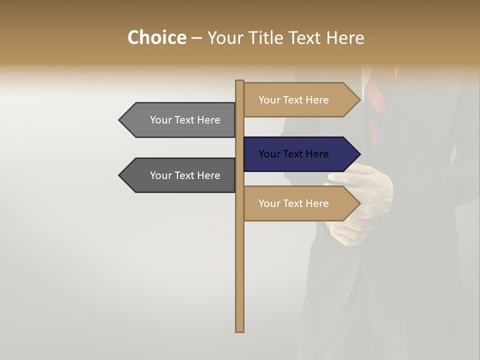 Shirt Tie Person PowerPoint Template