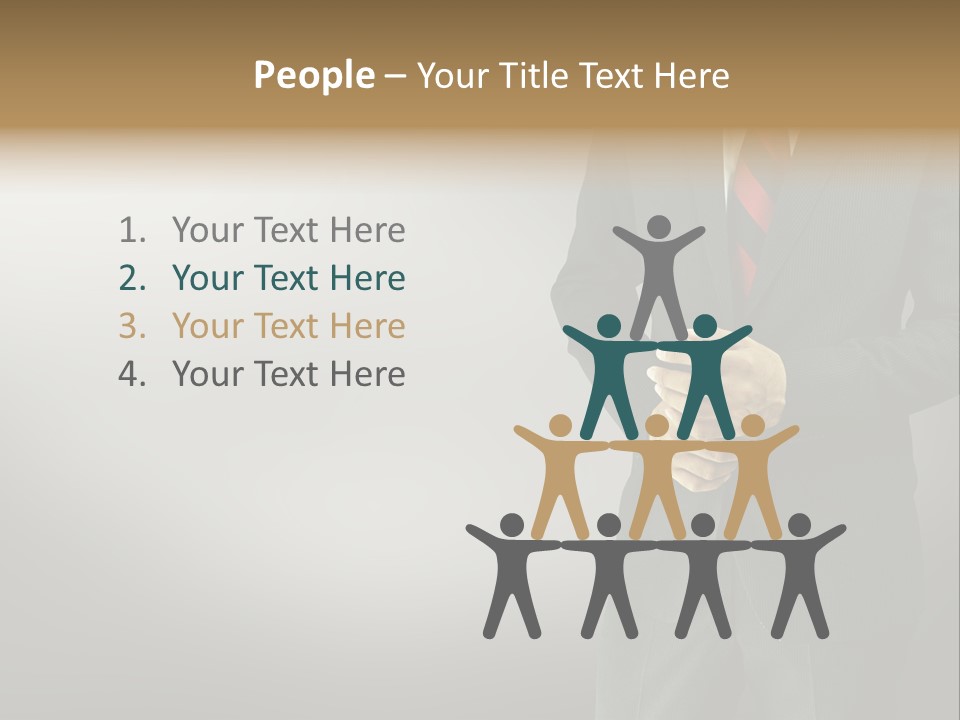 Shirt Tie Person PowerPoint Template