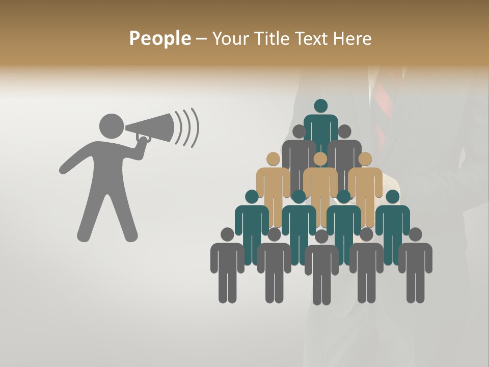 Shirt Tie Person PowerPoint Template