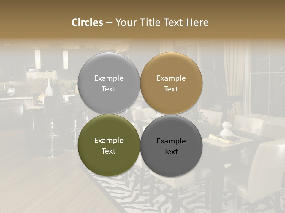 Interiors Appliances Kitchen Interior Home PowerPoint Template