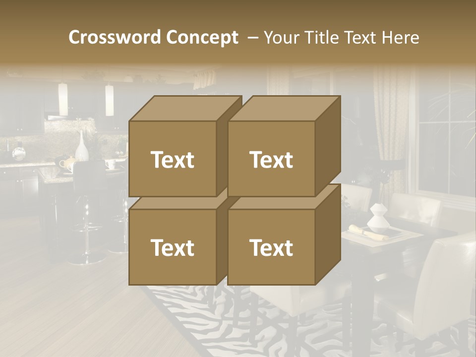 Interiors Appliances Kitchen Interior Home PowerPoint Template