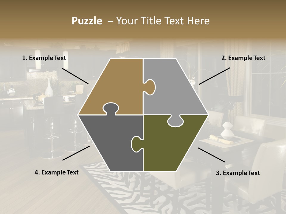 Interiors Appliances Kitchen Interior Home PowerPoint Template