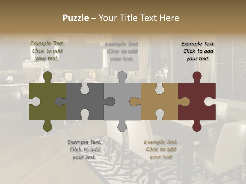 Interiors Appliances Kitchen Interior Home PowerPoint Template