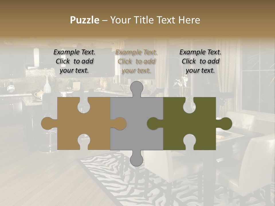 Interiors Appliances Kitchen Interior Home PowerPoint Template