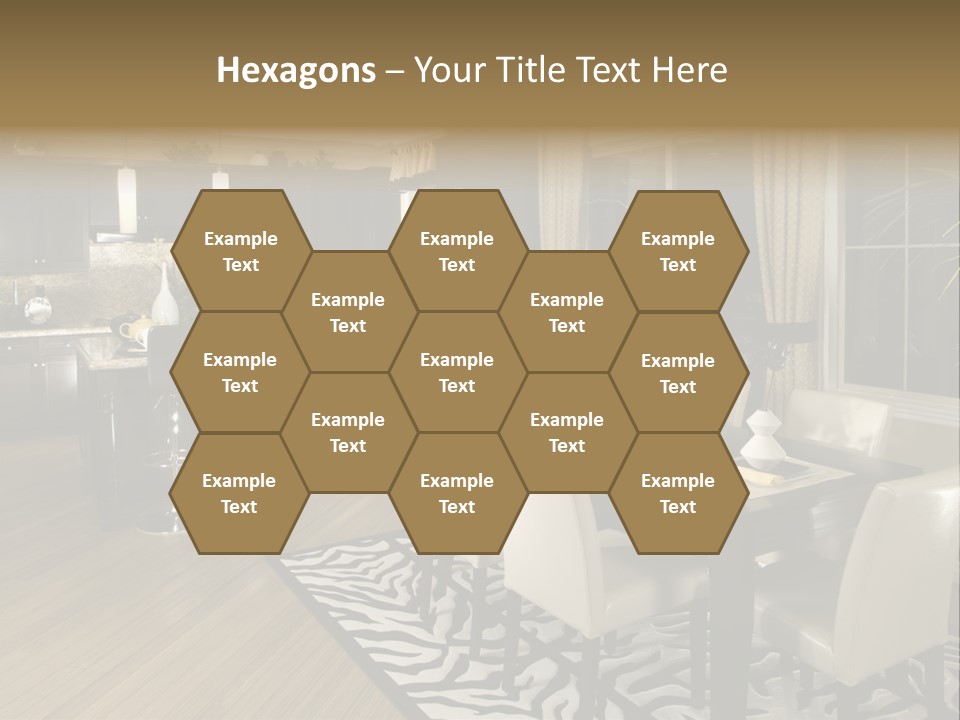 Interiors Appliances Kitchen Interior Home PowerPoint Template