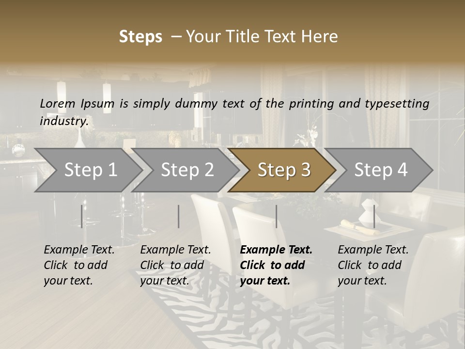 Interiors Appliances Kitchen Interior Home PowerPoint Template