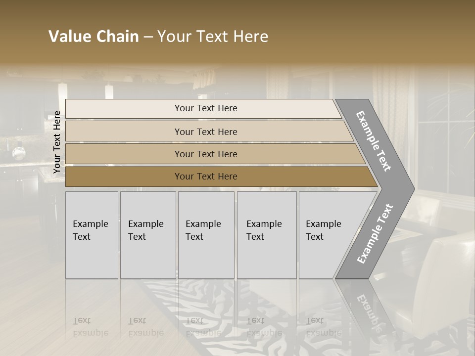 Interiors Appliances Kitchen Interior Home PowerPoint Template
