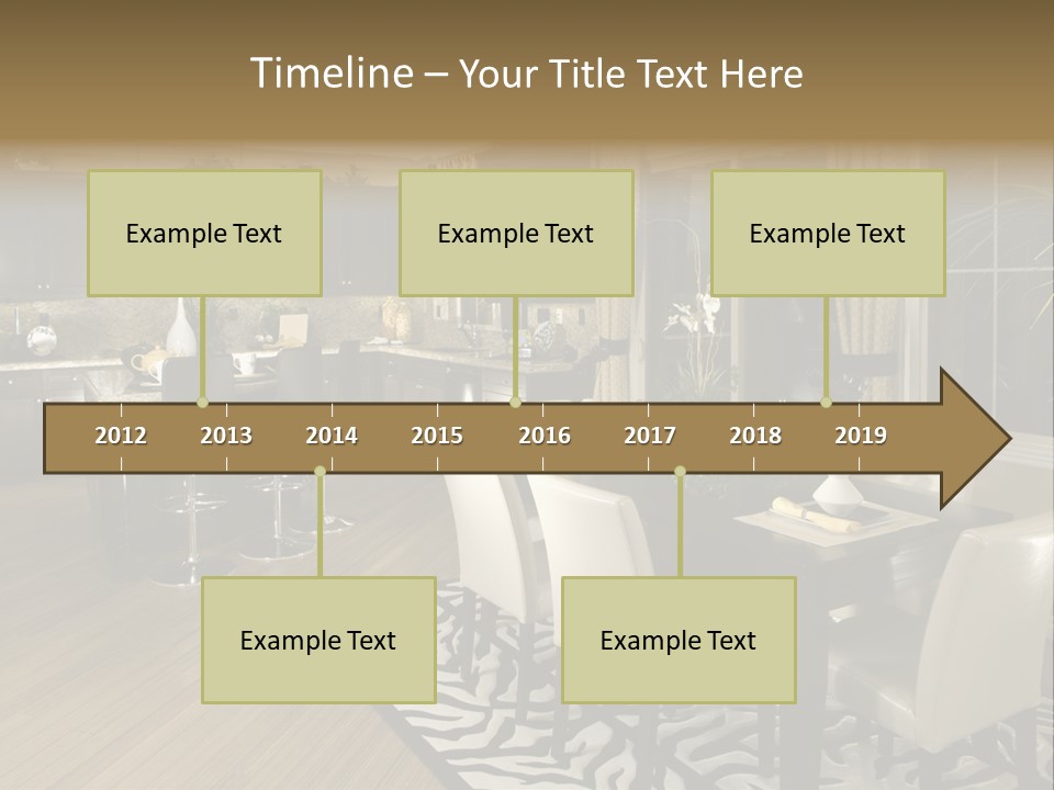 Interiors Appliances Kitchen Interior Home PowerPoint Template