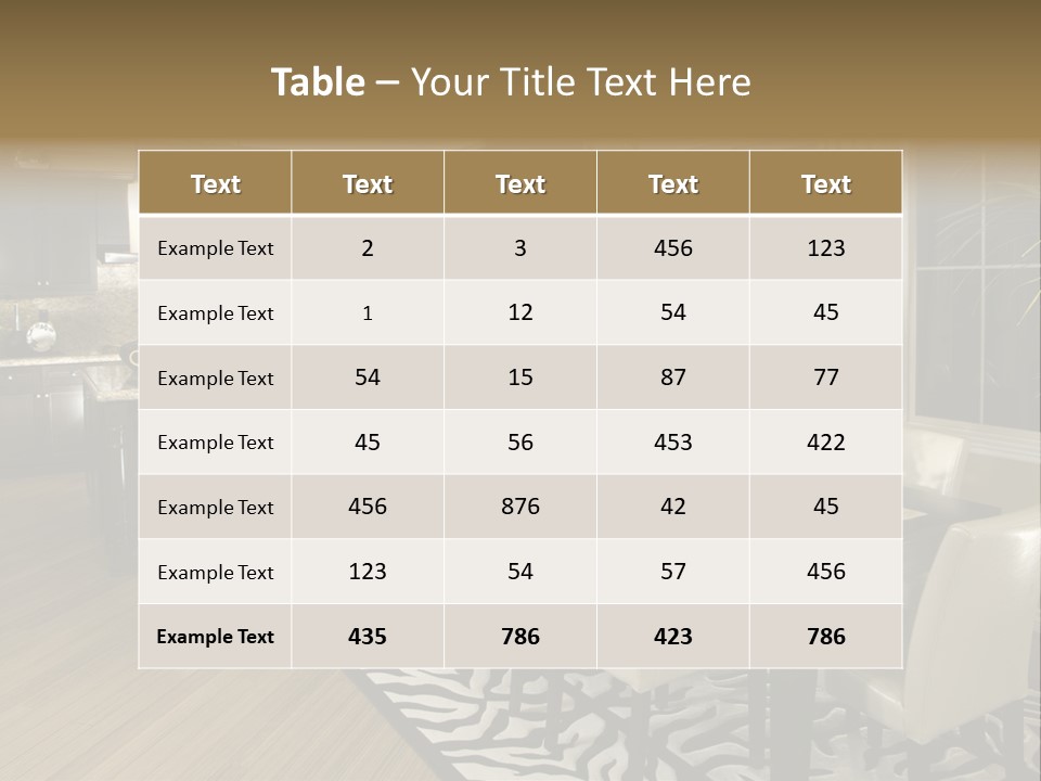 Interiors Appliances Kitchen Interior Home PowerPoint Template