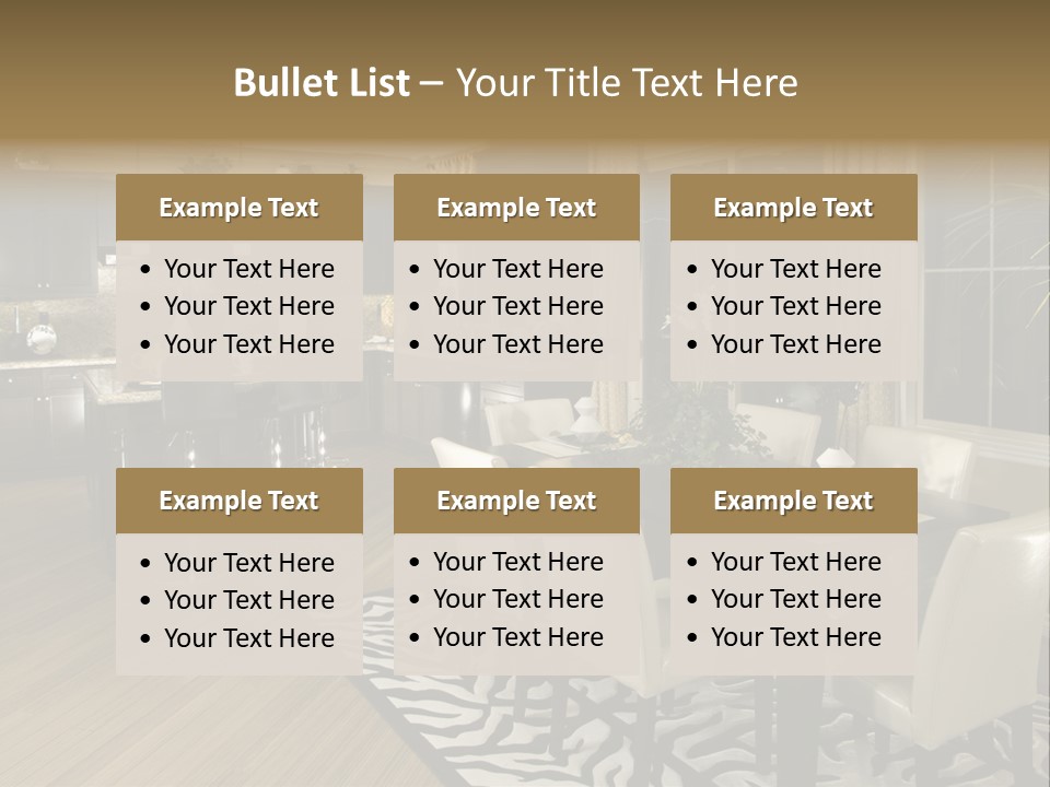 Interiors Appliances Kitchen Interior Home PowerPoint Template