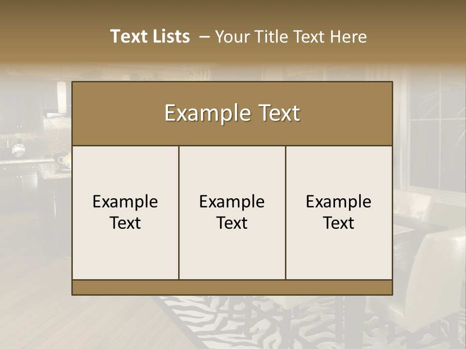 Interiors Appliances Kitchen Interior Home PowerPoint Template