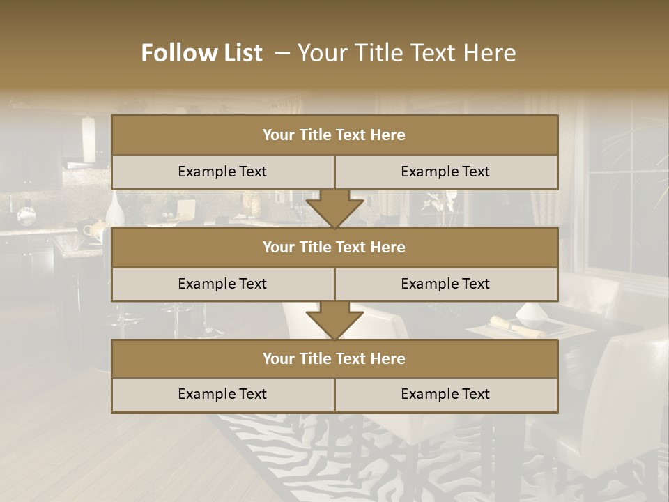Interiors Appliances Kitchen Interior Home PowerPoint Template
