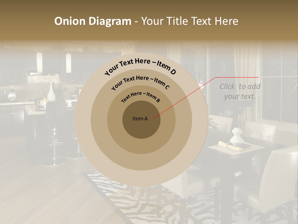 Interiors Appliances Kitchen Interior Home PowerPoint Template