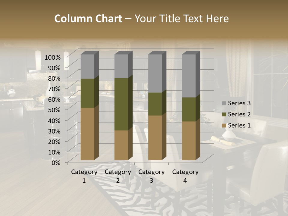 Interiors Appliances Kitchen Interior Home PowerPoint Template