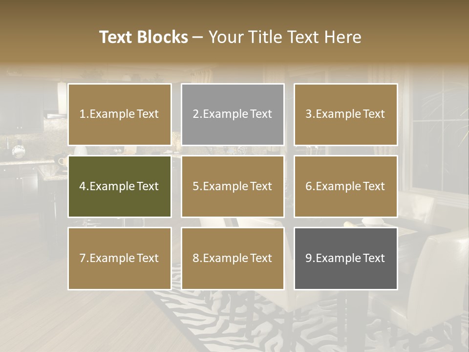 Interiors Appliances Kitchen Interior Home PowerPoint Template