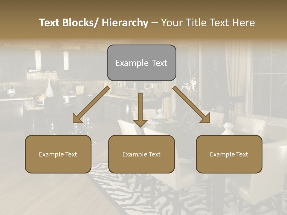 Interiors Appliances Kitchen Interior Home PowerPoint Template