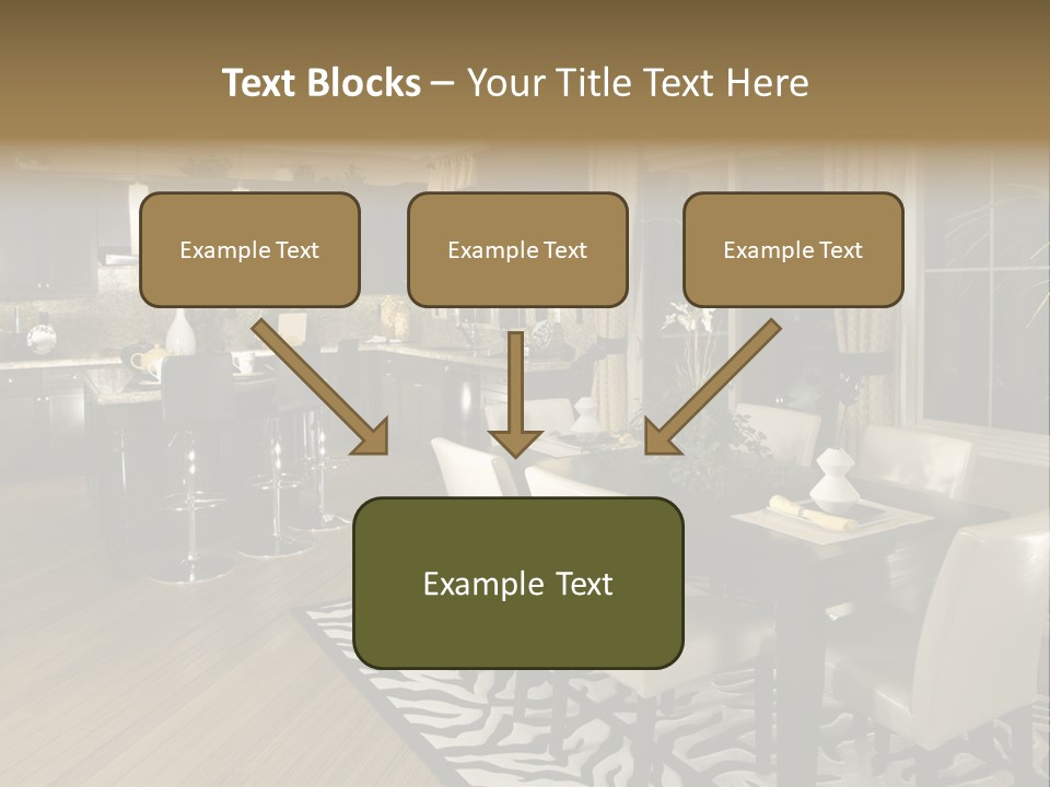Interiors Appliances Kitchen Interior Home PowerPoint Template