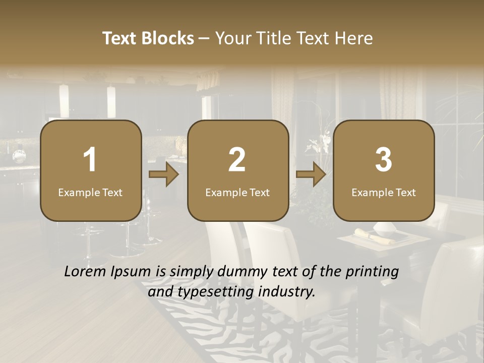 Interiors Appliances Kitchen Interior Home PowerPoint Template
