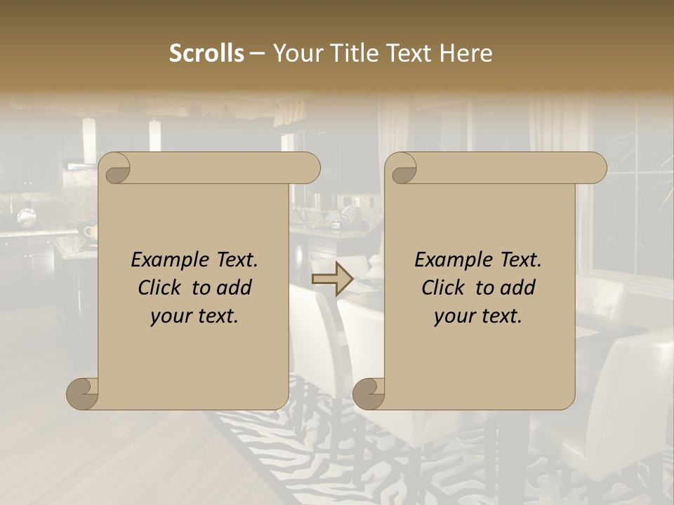 Interiors Appliances Kitchen Interior Home PowerPoint Template