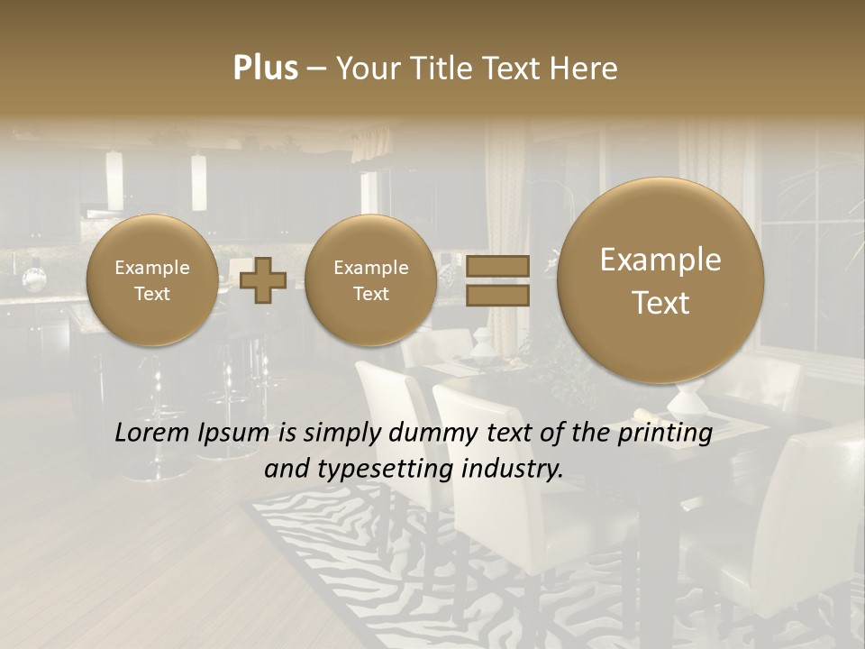 Interiors Appliances Kitchen Interior Home PowerPoint Template