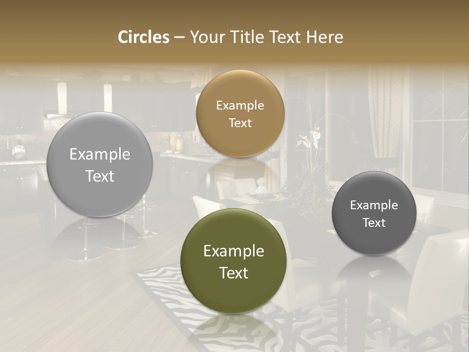 Interiors Appliances Kitchen Interior Home PowerPoint Template