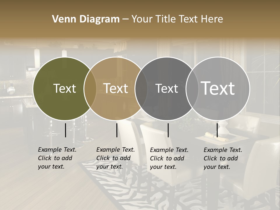 Interiors Appliances Kitchen Interior Home PowerPoint Template