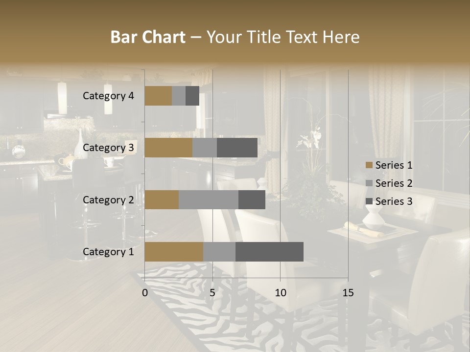 Interiors Appliances Kitchen Interior Home PowerPoint Template