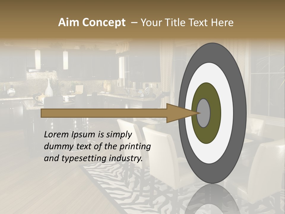 Interiors Appliances Kitchen Interior Home PowerPoint Template