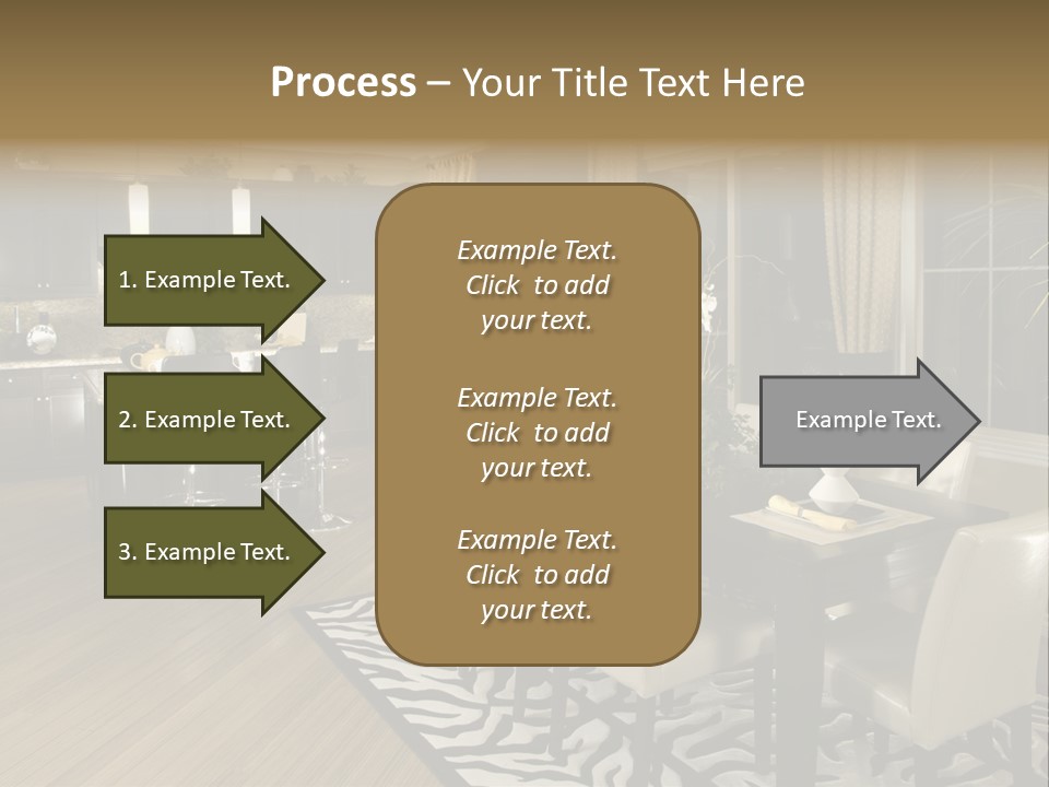 Interiors Appliances Kitchen Interior Home PowerPoint Template