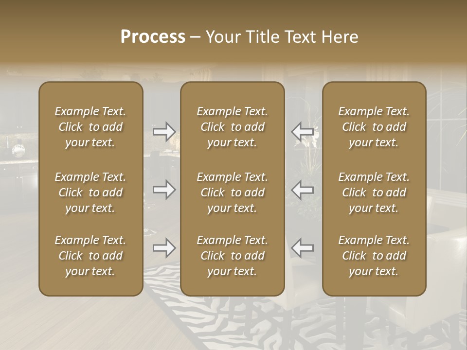 Interiors Appliances Kitchen Interior Home PowerPoint Template
