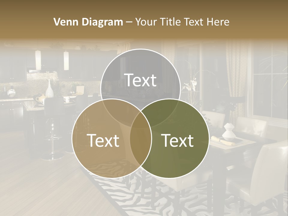 Interiors Appliances Kitchen Interior Home PowerPoint Template